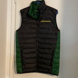 Sz M Columbia Oregon Ducks Puffer Vest